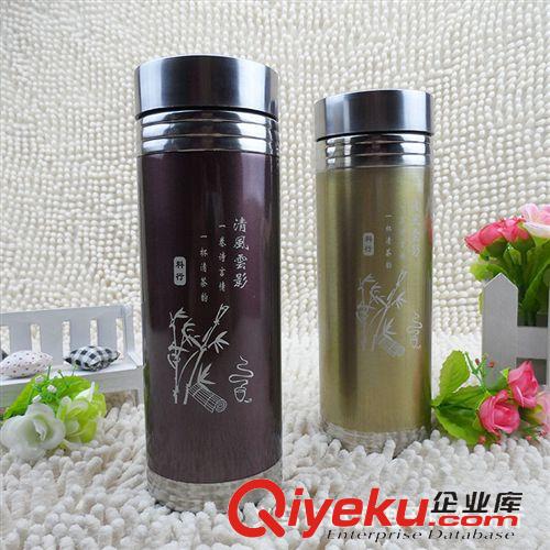 杯子 廠家定制 可印logo 不銹鋼保溫杯 1237彩色直身杯 商務(wù)促銷禮品杯原始圖片2
