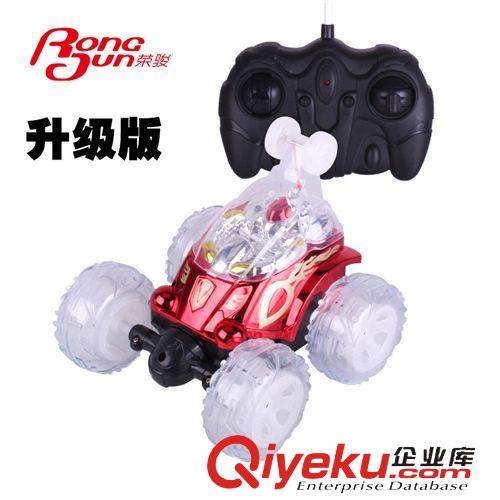 遙控車(chē) 榮駿兒童玩具特技車(chē) 小孩翻斗車(chē)跳舞電動(dòng)玩具 炫彩燈光音樂(lè)遙控車(chē)