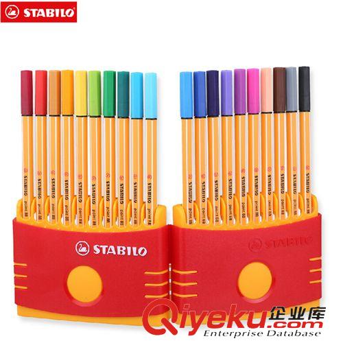 思筆樂 德國STABILO思筆樂88纖維筆\草圖筆\勾線筆20色套裝 天鵝筆 盒裝原始圖片2