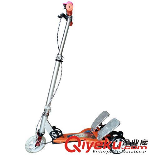 滑板車scooter tjzp兒童雙踏板動力滑板車 折疊三輪自助動力蛙式車 滑板車原始圖片2