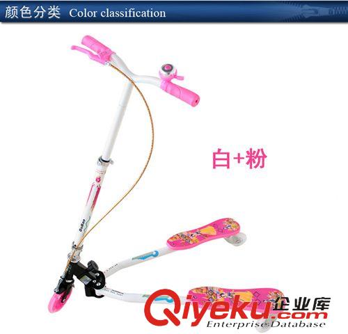 滑板車(chē) 批發(fā)zptj兒童蛙式活力三輪車(chē) 搖擺扭扭三輪滑板車(chē)原始圖片2