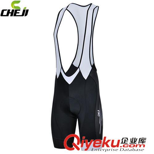 {zx1}上架款式 CHEJI躡影熒光綠背帶騎行短褲男 夏季自行車騎行褲 山地車騎行服原始圖片3