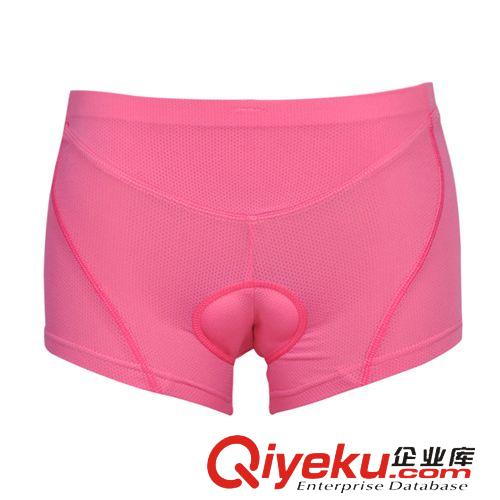 騎行裝備 一件代發(fā) 女裝粉紅色戶外自行車四角騎行專用內(nèi)褲 ebay熱銷款女款原始圖片2