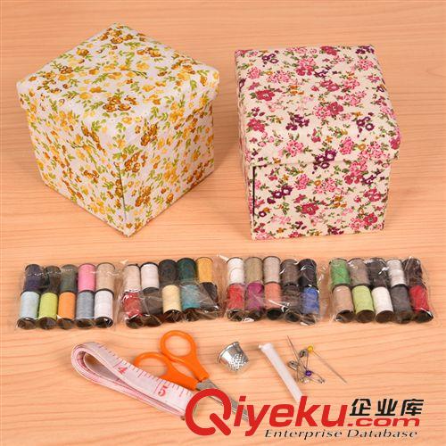 5月新款 居家{wn}針線包 創(chuàng)意多功能針線盒 布盒 內(nèi)裝40色線原始圖片3