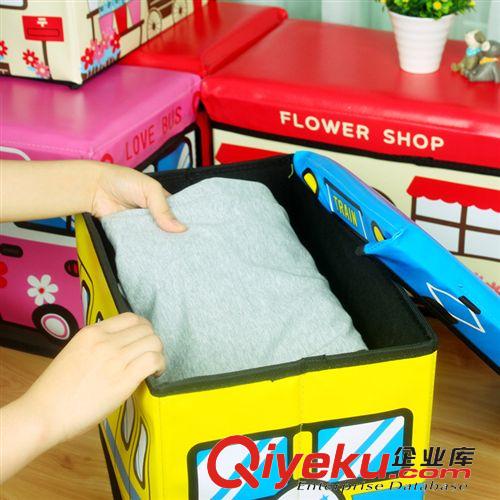 收納用品 高品質(zhì)Pvc長(zhǎng)方形收納盒 大號(hào)多功能儲(chǔ)物收納箱 小號(hào)普通款原始圖片3