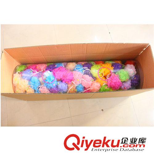 衛浴用品 [廠家直銷]糖果顆粒桶裝沐浴球  圓形海綿浴花/浴擦 200個裝原始圖片3