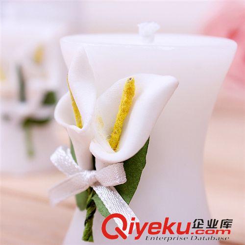 喜慶用品 創(chuàng)意婚慶用品歐式婚禮回禮小禮品結(jié)婚禮物百合花蠟燭浪漫蠟燭原始圖片2