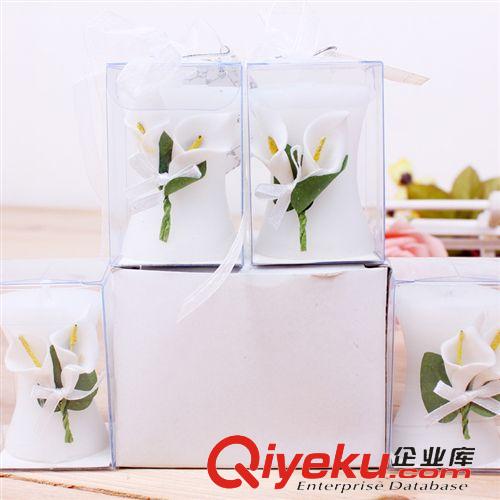 喜慶用品 創(chuàng)意婚慶用品歐式婚禮回禮小禮品結(jié)婚禮物百合花蠟燭浪漫蠟燭原始圖片3