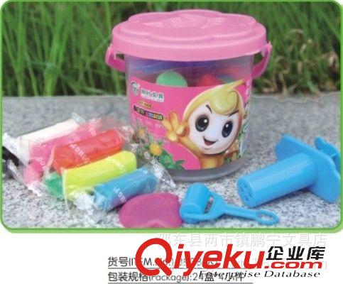彩泥 雙葉爆款0908彩泥 小圓桶裝12色加模具夢幻香味 安全md橡皮泥原始圖片3