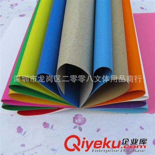 韓版學生文具 大森兒童手工卡紙 厚折紙 彩色卡紙 18色20張/本8開/16開原始圖片2