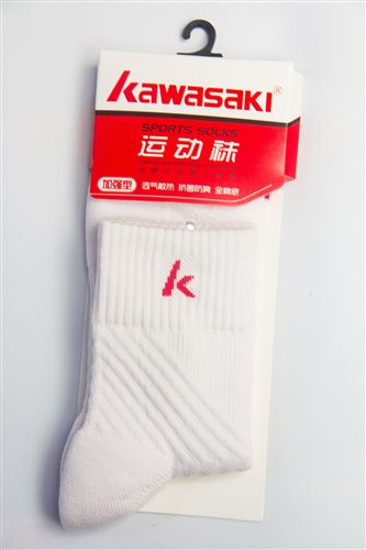 川崎精品 zp川崎KAWASAKI羽毛球襪子 男襪加厚毛巾底 運(yùn)動襪51034原始圖片2