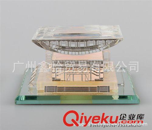 工藝精品 大樓模型定做 水晶模型大樓紀念品定做 水晶建筑模型 廠家直銷原始圖片2