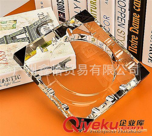 工藝精品 時(shí)尚水晶煙灰缸 四方拼角水晶煙缸 創(chuàng)意禮品家居日用 廠家定制原始圖片2