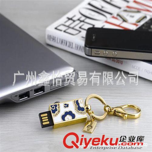 工藝精品 羅比羅丹歐式雅致U盤掛件掛飾 創意實用禮品合金純手工琺瑯彩工藝