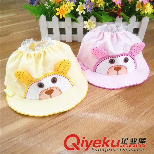 5月上旬新品 寶寶夏季空頂帽 印花卡通涼帽 護鹵門帽 兒童卡通帽兒童帽子純棉原始圖片2