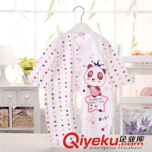 5月上旬新品 夏季新款嬰兒衣服 0-1歲竹纖維嬰兒連體衣 寶寶哈衣爬服批發 短袖原始圖片3