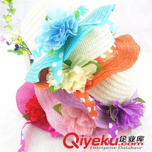 夏季新品 春夏兒童遮陽帽 寶寶草編帽子 羊年大吉太陽帽 外貿兒童帽子批發