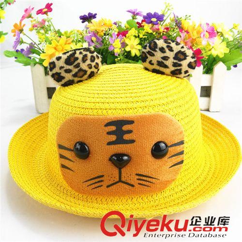 夏季新品 寶寶遮陽帽兒童帽子潮版男女 小孩帽春夏款老虎造型帽 太陽帽新款原始圖片3