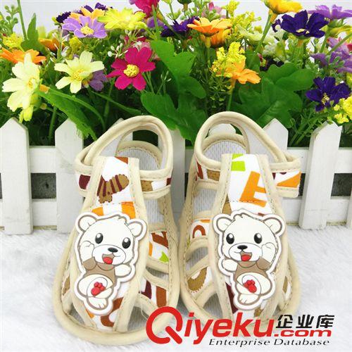 夏季新品 夏季童涼鞋/學(xué)步鞋 嬰兒學(xué)步鞋包頭鞋 佳嬰貝跳跳熊 廠家直銷原始圖片2