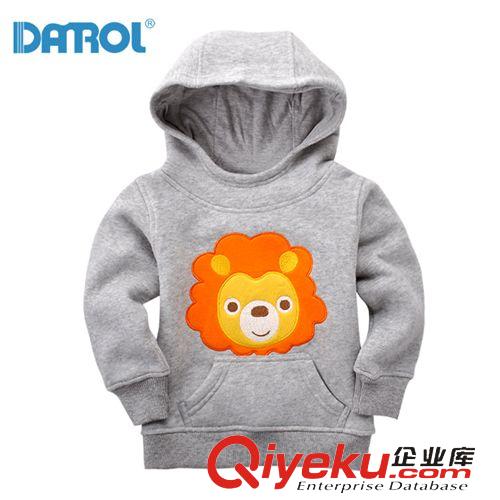 9月29不倒絨 DNROL 秋冬新款 童衛衣 寶寶連帽抓絨上衣 精品繡花 DR0121