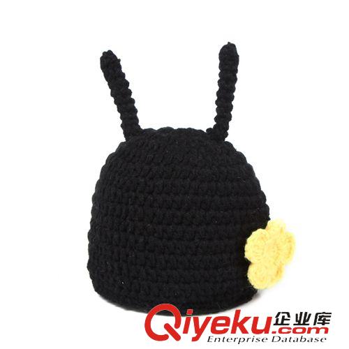 8-3手工造型寶寶組合套 純手工帽子 寶寶絨 親膚環(huán)保拍照造型兒童毛線天線帽套裝 秋冬帽原始圖片2