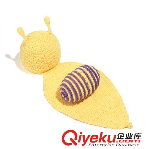 8-3手工造型寶寶組合套 純手工帽子 寶寶絨 親膚環保拍照造型兒童毛線蝸牛套裝 秋冬帽