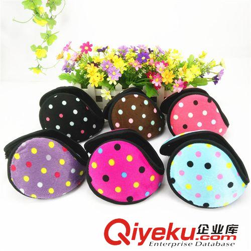 耳罩 廠家直銷(xiāo) 新款圓點(diǎn)蝴蝶結(jié)女生耳罩 秋冬時(shí)尚毛絨耳罩耳暖批發(fā)