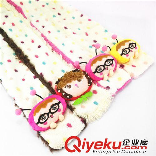 手套/圍巾 韓版冬季加絨加厚保暖手套寶寶兒童手套卡通雙花 兒童手套批發