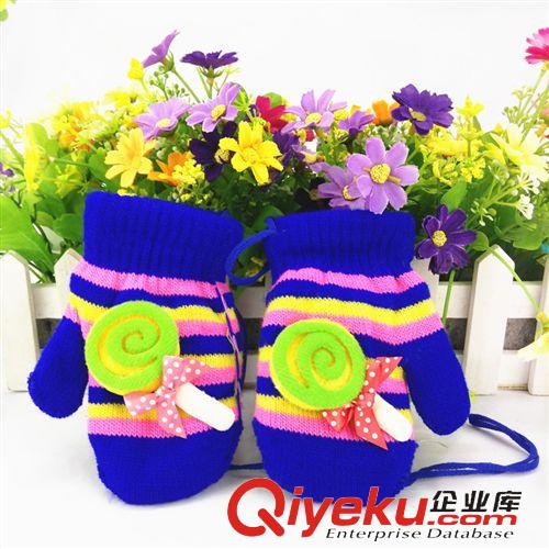 手套/圍巾 秋冬款女士彩條 卡通兔毛針織手套 加厚半指 包指 手套批發(fā) 多款