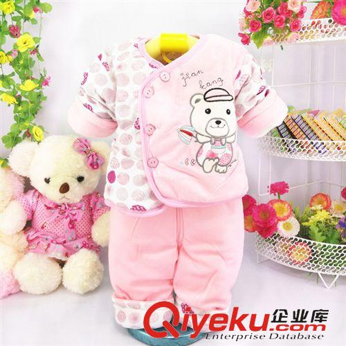 秋冬棉服 保暖系列 新生兒棉衣套裝 兒童棉衣外套 寶寶冬款偏襟棉襖套裝 保暖棉服原始圖片2