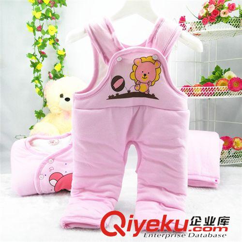 秋冬棉服 保暖系列 韓版加厚嬰兒棉衣套裝 寶寶秋冬款棉襖外套新生兒棉服褲三件套