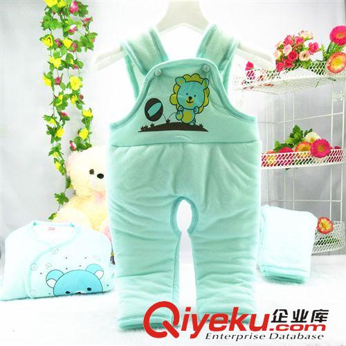 秋冬棉服 保暖系列 韓版加厚嬰兒棉衣套裝 寶寶秋冬款棉襖外套新生兒棉服褲三件套原始圖片2