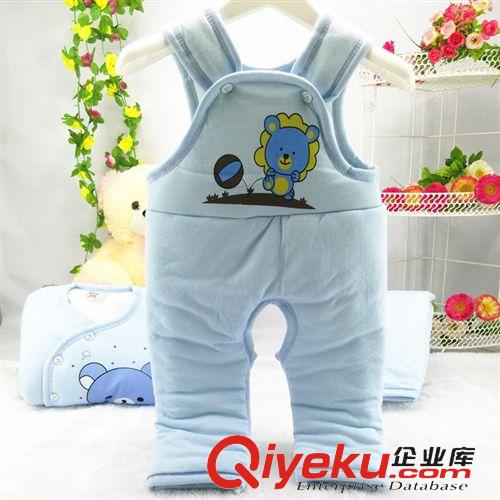 秋冬棉服 保暖系列 韓版加厚嬰兒棉衣套裝 寶寶秋冬款棉襖外套新生兒棉服褲三件套原始圖片3