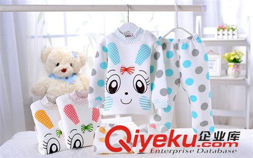 品牌分類 14秋冬新款兒童保暖內(nèi)衣套裝 湯博士小童內(nèi)衣褲加厚套裝圓點(diǎn)肩扣原始圖片3