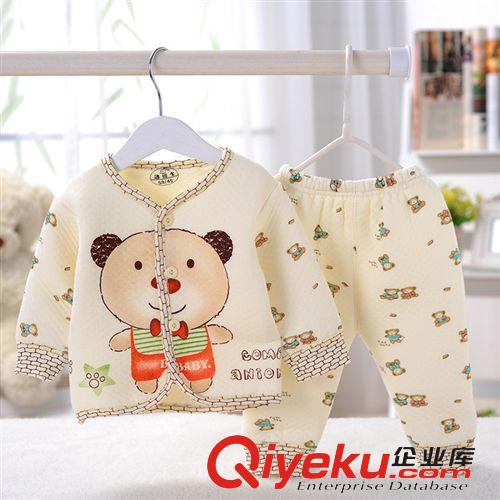 品牌分類 春款新款嬰幼兒/新生兒衣服批發(fā) 湯博士6564小童前開保暖內(nèi)衣套裝原始圖片3