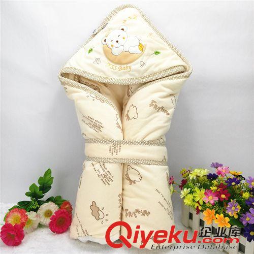 抱被/睡袋/浴巾  批發(fā)新款嬰幼兒包被包毯 天鵝絨小浣熊加厚加大睡袋抱被90*90原始圖片2