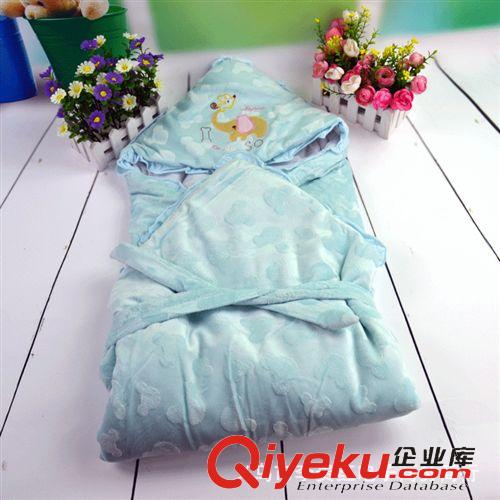 抱被/睡袋/浴巾  傲遠(yuǎn)王子601 嬰童抱被 寶寶包被 珊瑚絨緹花抱毯 嬰兒童小棉被原始圖片3