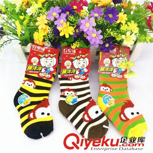 兒童襪子 冬款好思豬童襪/保暖寶寶毛巾襪/加厚毛圈襪 8-12歲兒童襪子 批發(fā)原始圖片2
