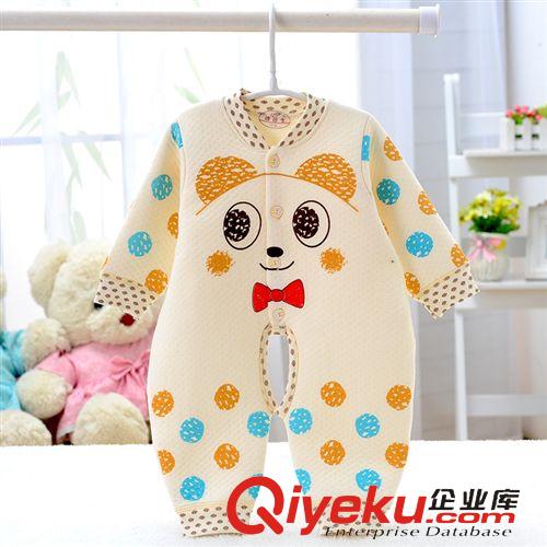 湯博士童內(nèi)衣套裝 2014新款秋季保暖連身衣 純棉嬰兒連體衣 時(shí)尚新生兒哈衣批發(fā)原始圖片3