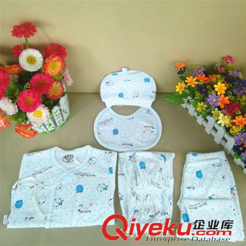 嬰兒禮盒套裝 新款潮流 純棉五件套禮盒裝 精靈娃新生兒內(nèi)衣套裝 禮盒套裝