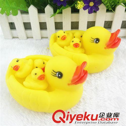 益智玩具 嬰兒戲水一大3小洗澡鴨 BB叫小黃鴨 洗澡網鴨 兒童益智鴨子 游泳原始圖片2