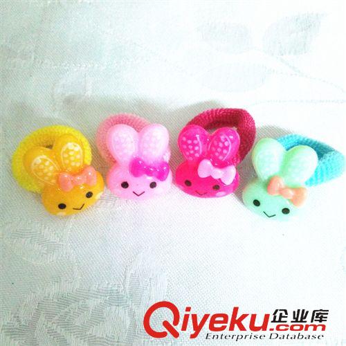 飾品 頭飾批發(fā)兒童超可愛卡通小兔立體外觀發(fā)飾 發(fā)圈皮筋 寶寶發(fā)繩原始圖片2