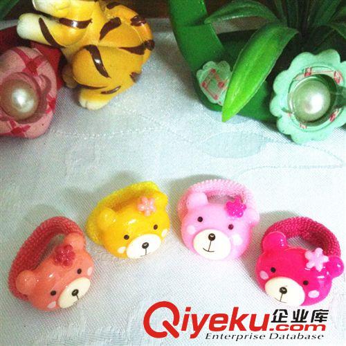 飾品 頭飾批發(fā)兒童超可愛卡通小熊立體外觀發(fā)飾 發(fā)圈皮筋 寶寶發(fā)繩原始圖片2