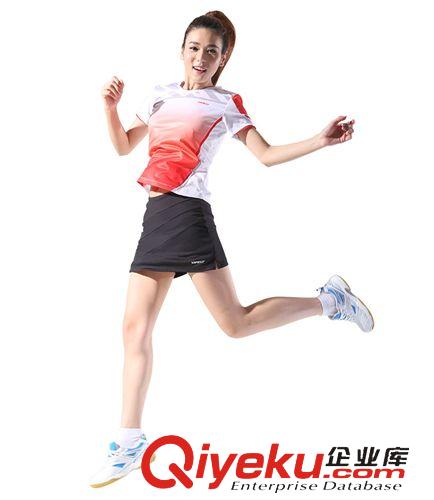 運動T恤 2015新款運動休閑T恤 女 熱銷威普斯羽毛球服 短袖套裝 廠家批發