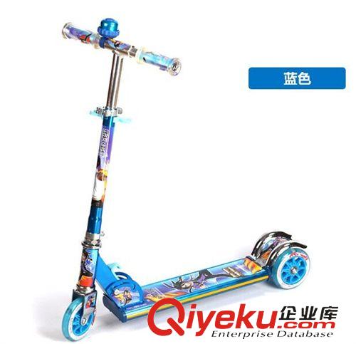 滑板車 琦牌C全鋁音樂閃光加大二輪三輪寬板PU大l輪兒童滑板車原始圖片2