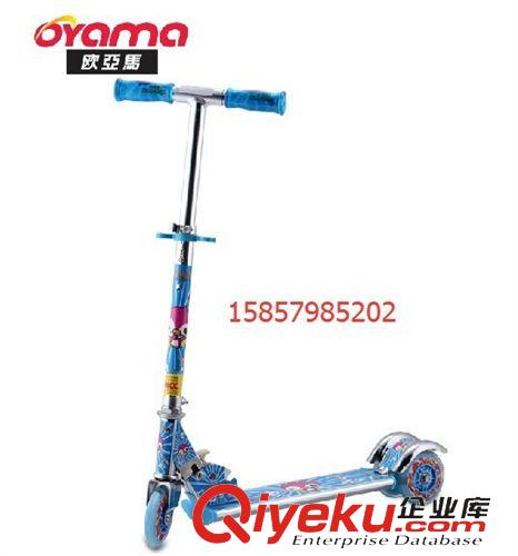 滑板車 歐亞馬三輪兒童全鋁閃光滑板車踏板車童車原始圖片3