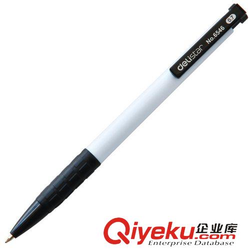 書寫工具 zp 得力6548圓珠筆 辦公文具 卡式圓珠筆 按動(dòng)型0.7mm 文具批發(fā)原始圖片3