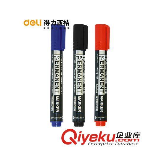 書寫工具 zp 得力S552記號筆 加墨記號筆 馬克筆 筆頭1.5mm 辦公文具批發原始圖片2