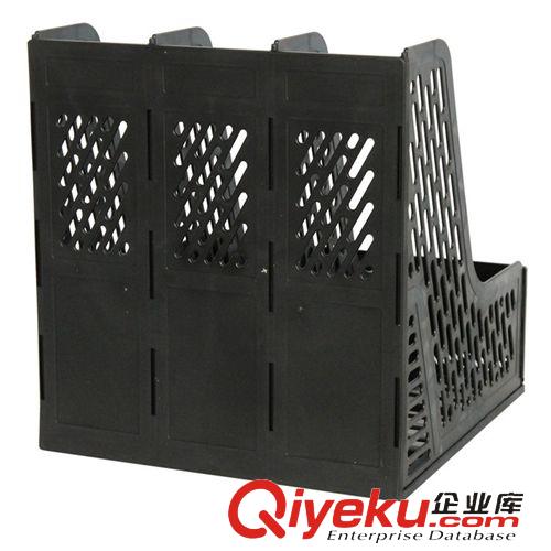 桌面辦公文具① zp 得力9845文件欄 三聯文件座 文件籃 塑料文件架 辦公用品原始圖片2