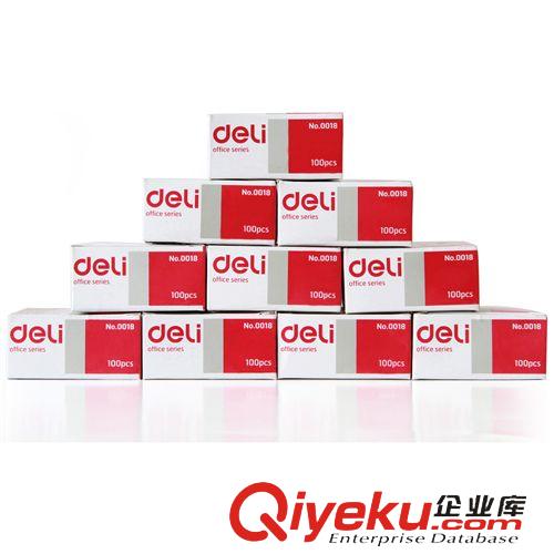 桌面辦公文具① zp 得力0018回形針 裝訂用品日韓創(chuàng)意原色盒裝回形針 文具批發(fā)原始圖片2